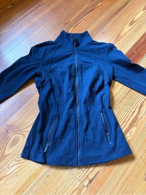 lululemon athletica  Navy Fitted Full-Zip Bomber Jacket